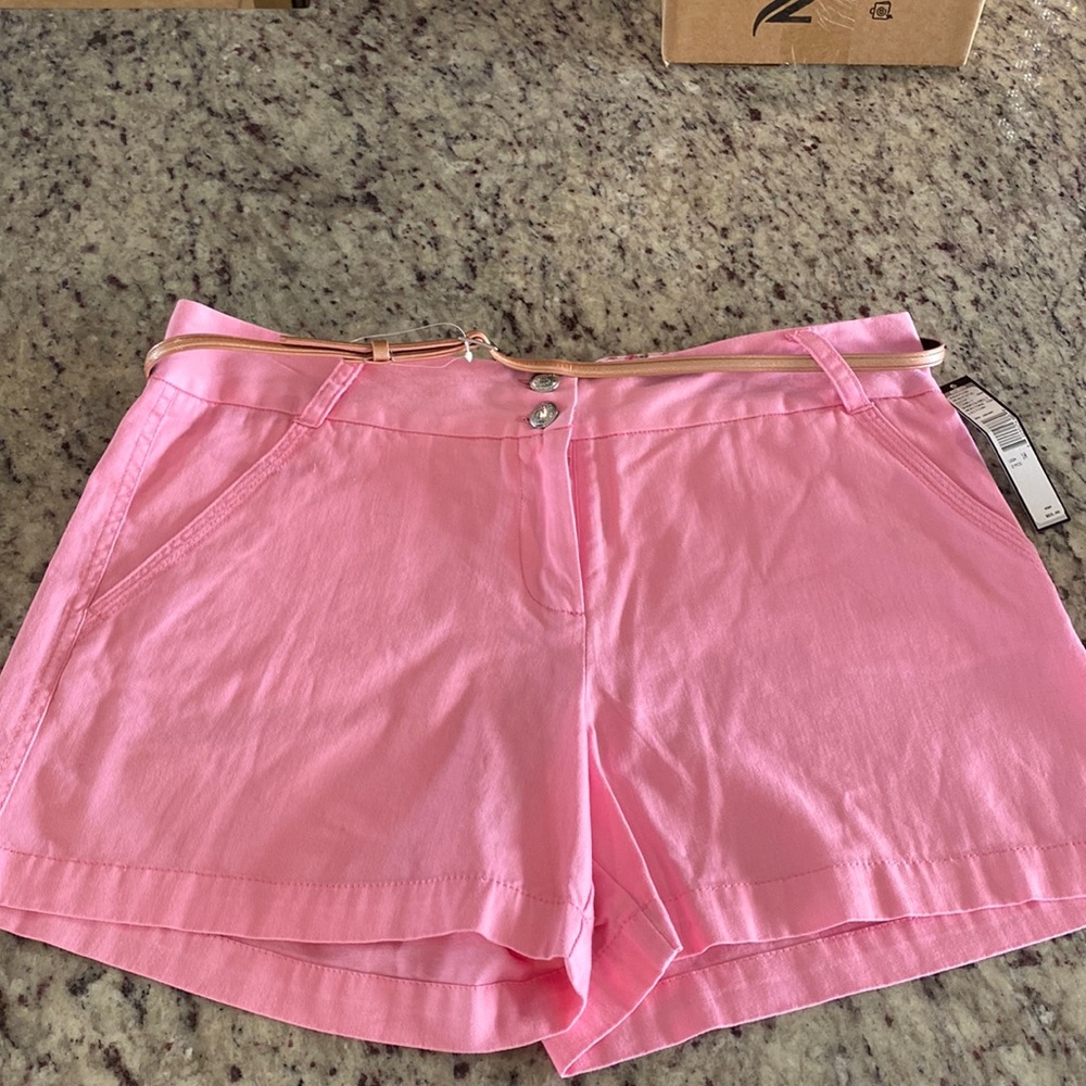 Tahari Bright Pink Shorts